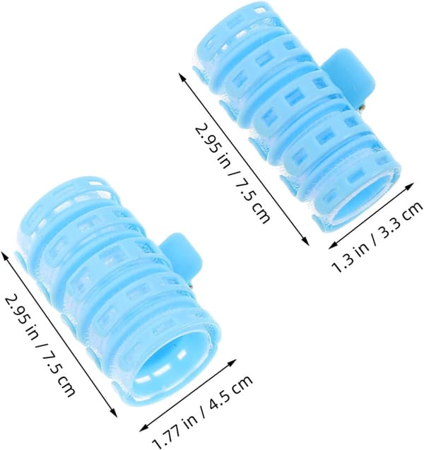 8 st Bangs Roller Värmefria Hårrullar Plastlockar för Långt Hår Gör-det-själv Stylingklämmor för Kvinnor