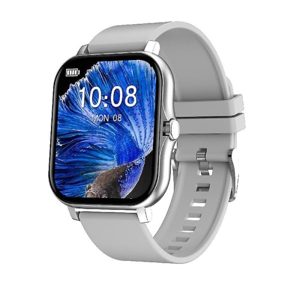 1,69-tums skärm Smart Watch Huaqiang North Bluetooth Calling Sports Smart Armband Watch Silver glue