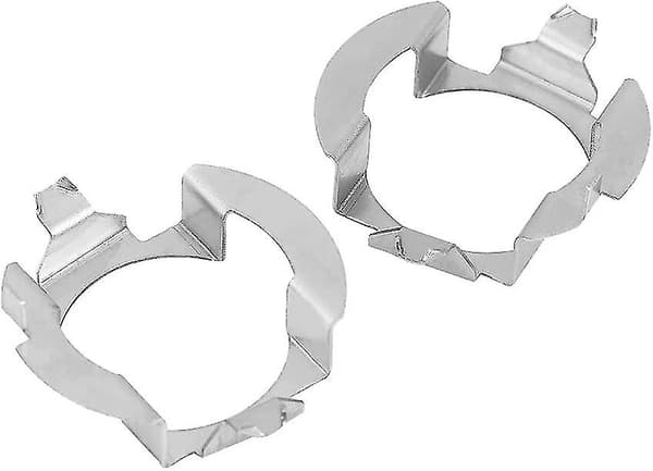 Hodelykt Base Snap Bracket Hodelykt Pære Adapter Holder Hodelykt Klips Adapter (sølv) (2 stk)