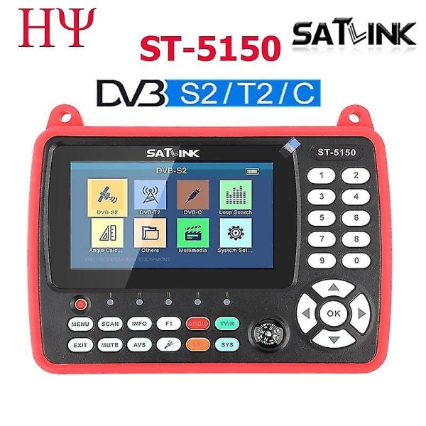 Satlink St-5150 Dvb-s2 T2 C Combo Satellit Meter Finder