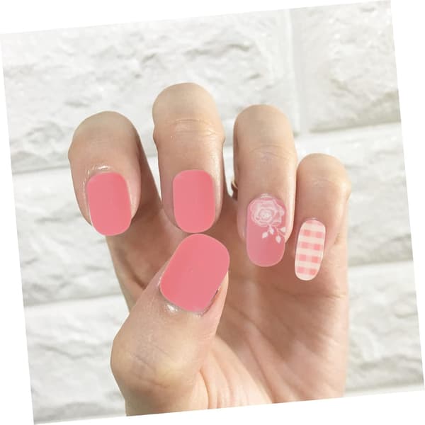 20 ark fuld wrap neglestrips selvklæbende neglelakstrips gradient manicure til kvinder
