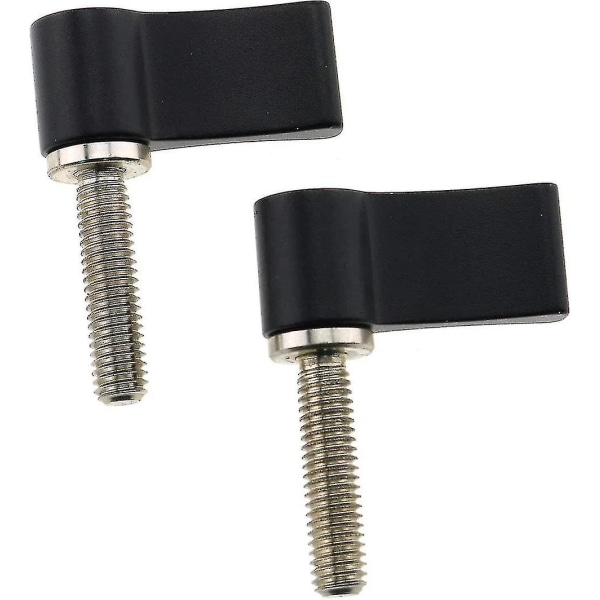 2 stk L-formet 7-formet håndtak Skrue M5 20mm Hanngjenger Roterende Knott