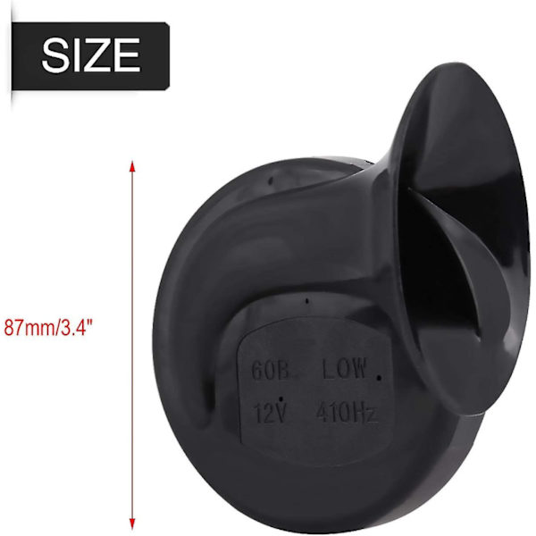 Dobbelt-tone Høj Lyd Bil Snegl Luft Horn 12v 135db Universal Til Lastbil Bil Båd Cykel 2stk rød