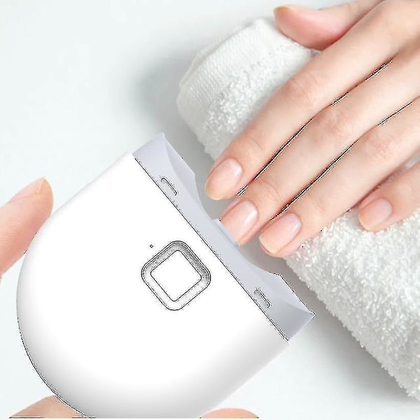 Elektrisk Automatisk Nagelklippare Med Ljus, Nagelklippare Och Fil 2 I 1 Design, Nagelspån Förvaring, Usb Laddningsbar