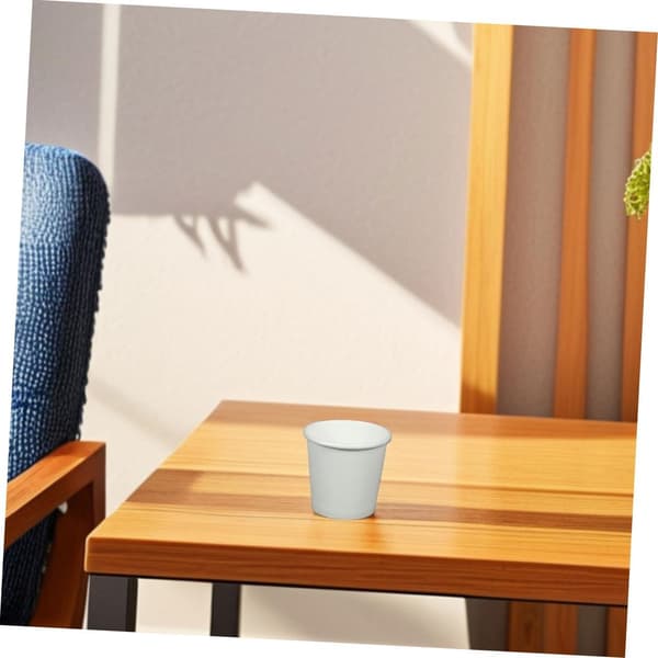 200 stk. engangs kaffekopper i papir, lette, bærbare, hvite, varme papirkopper