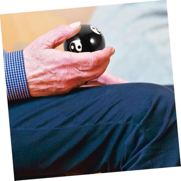 Metal håndtræningsbolde 2 stk. 47 mm Baoding stresslindrende massagebolde med emaljeoverflade