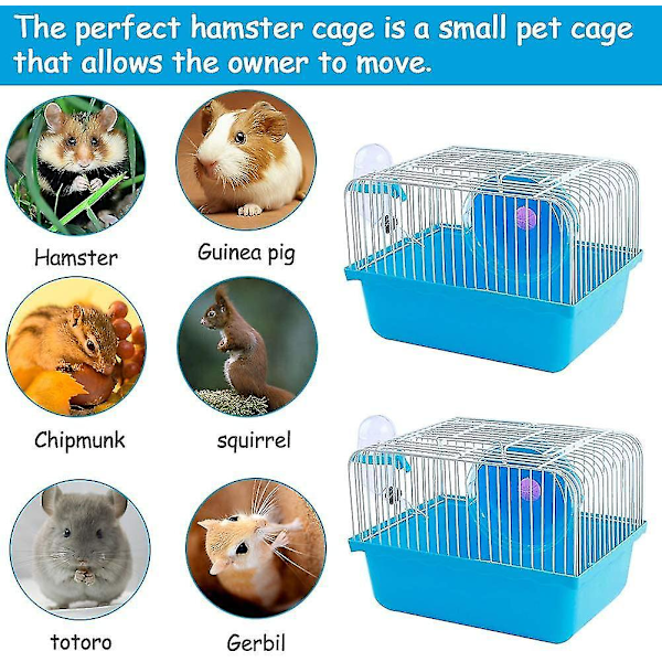 Hamsterin ja marsun kuljetuskoppa - Pieni kannettava häkki