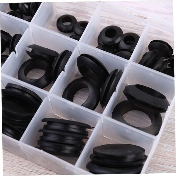 125 st gummitätningsring typ gummitätningar hållarring set packningssatser plastlåda