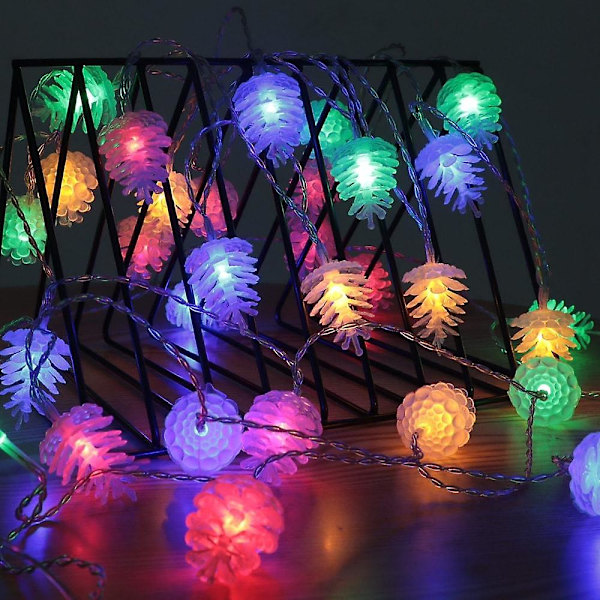 Solcellslampa för utomhus 6m 30leds Tallkotte Vattentät Fairy