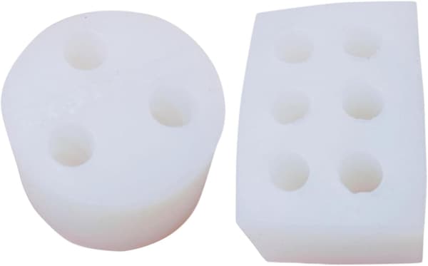 2 st Mini avsmalnande ljusform vriden spiralform silikonform