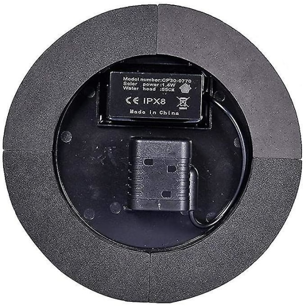 Solcellsdriven Fontänpump 1.4w Flytande Vattenfontän 4 Munstycken