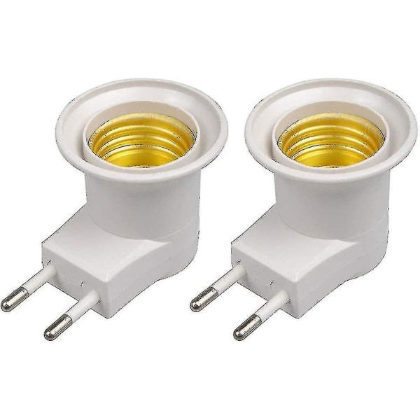 LED-lampe E27 EU-pluggadapterkonverter for lampeholder