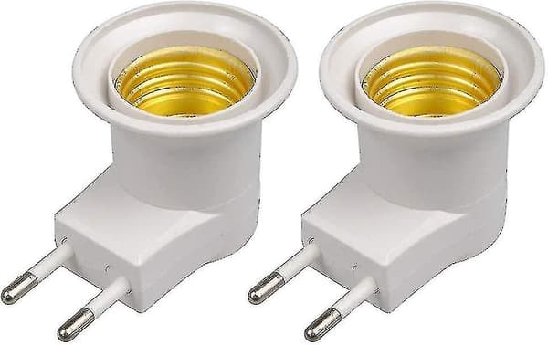 LED-lampe E27 EU-stikadapterkonverter til lampeholder