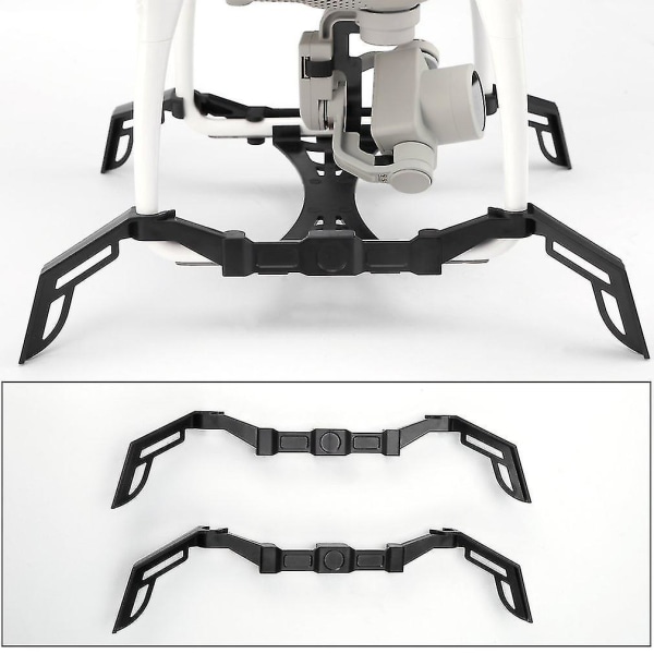 Landing Gear Skid Stabilisator + Beskyttende Gimbal Guard til Dji Phantom 4 Pro