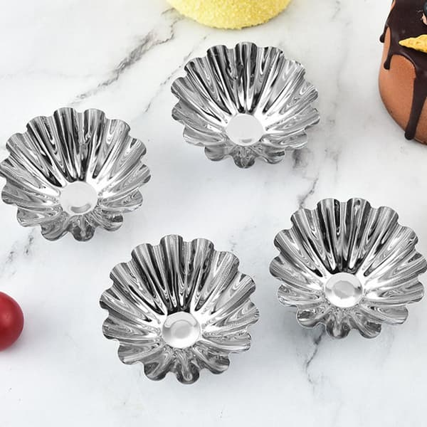 20 st non-stick muffinsformar i rostfritt stål, multifunktionella bakformar för pudding
