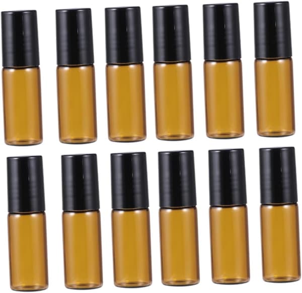 12 st glasparfymflaskor dimsprayoljerulleflaska för aromaterapiresor
