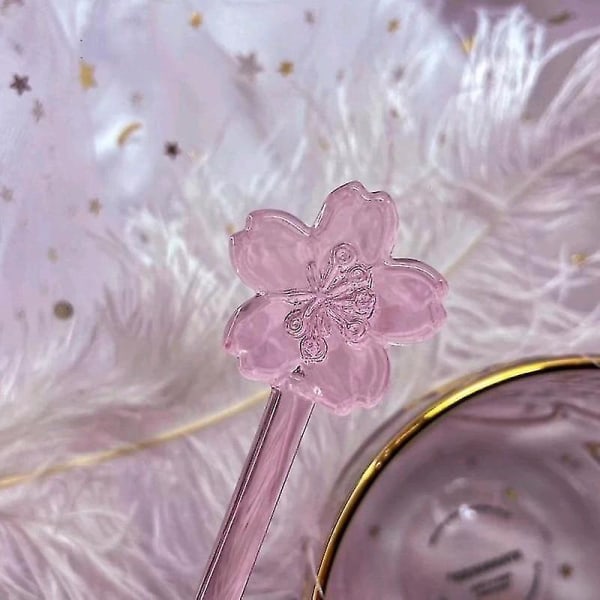 400ml Sakura Glaskop med Kirsebærblomst Relief Vandkop
