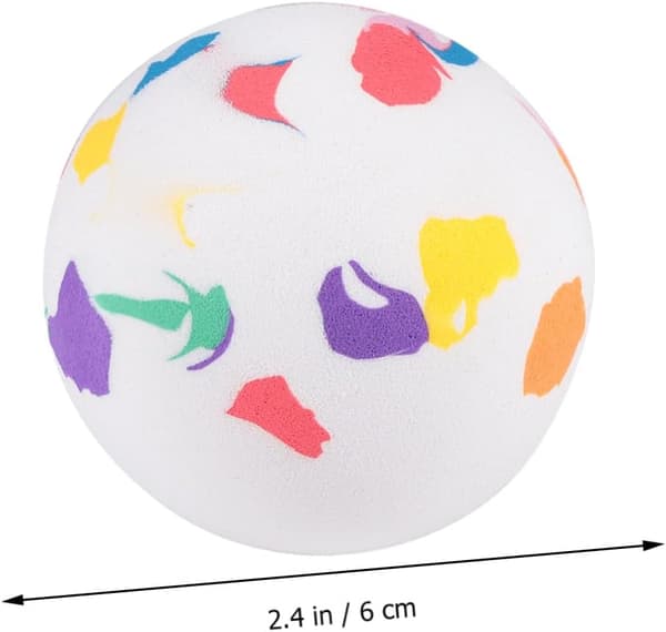 12 stk. solide farverige EVA hoppebolde 6 cm diameter hoppende bolde til leg