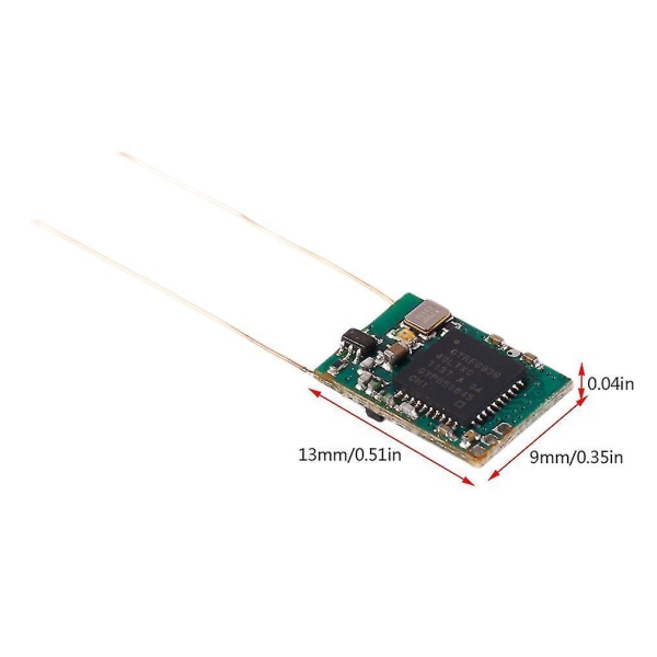 S801B-P 8Ch Mini-mottaker DSM2 DSMX Kompatibel PPM