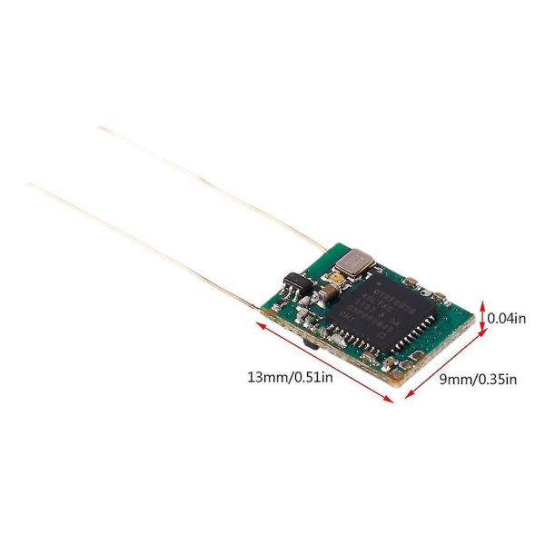 S801B-P 8Ch Mini-mottaker DSM2 DSMX-kompatibel PPM