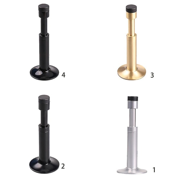 Stille Tilbagefjedrende Dørholder Hydraulisk Buffer Dørstopper Vægmonteret Bumper Copper-Gold