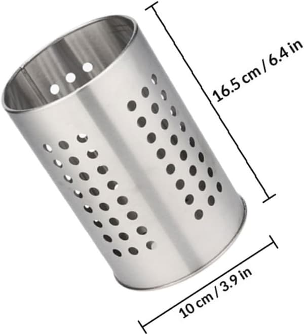 2 stk. bestikholder i rustfrit stål med rustfri multifunktionel opbevaring