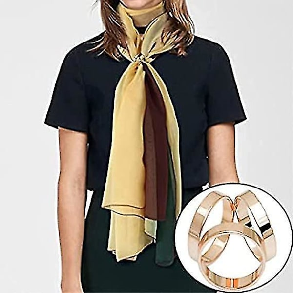 Sjalspänne Klämmor 4 Stycken Spänne Tre Ringar Mode Ring
