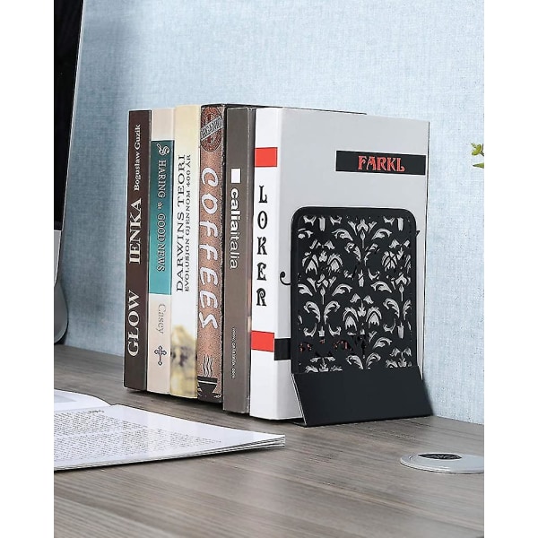 Bogstøtter Universal Premium dekorative bogstøtter til hylder Skridsikker  bogstøtte Metalboggave 39be | Fyndiq