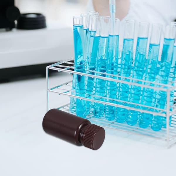 6 st. laboratorieflaska med bred mynning, provflaskor för kemikalieförvaring