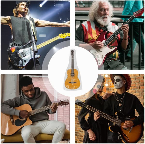 Pvc Gitarrskydd Flerfunktions Vattentätt Frostat Skyddsfodral för Akustisk Gitarr Lämpligt för Hemmabruk