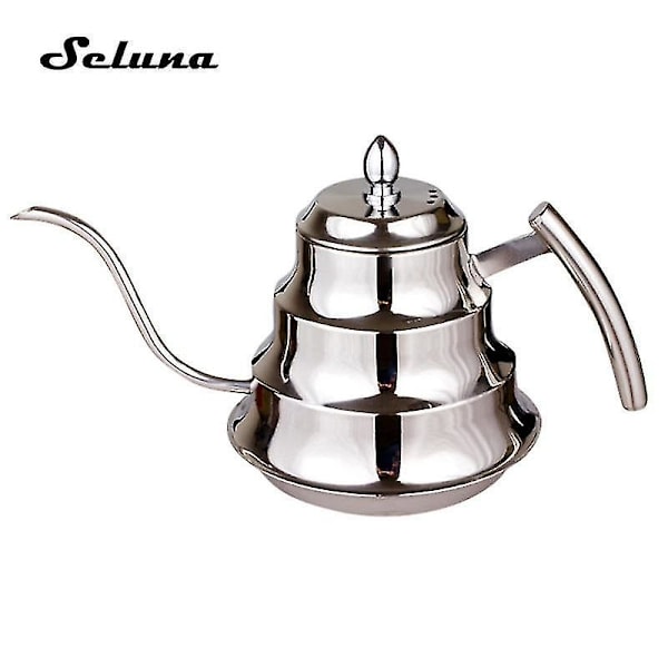 1,2l Rustfrit Stål Gooseneck Kaffe Pot Filter Dryp Te