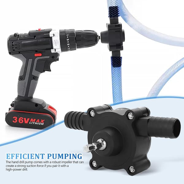 Bärbar självsugande borrpump med effektiv pumpfunktion i ABS-material