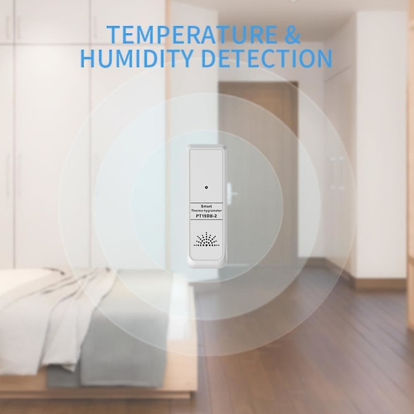 Tuya Smart Udendørs Temperatur fugtighedssensor -10-50 Registreringsområde Mobilapp
