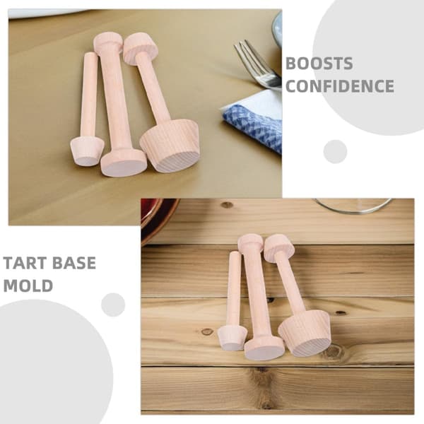 4 stk. treterteformer Eggterteforming DIY kakebakeredskap