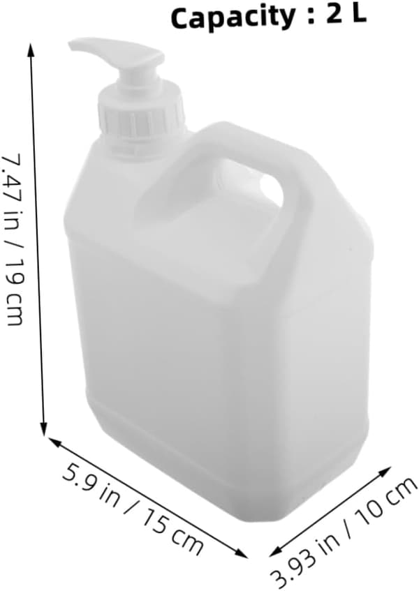 3 stk. påfyllbar plastpumpeflaskedispenser for oppbevaring av væskebeholder