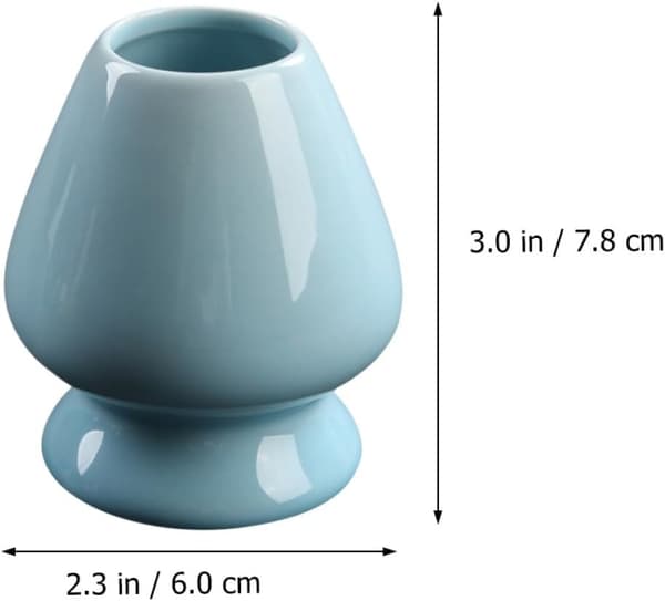 Keramisk japansk stil Matcha vispholder Matcha pulverkopp Solid og trygg å bruke