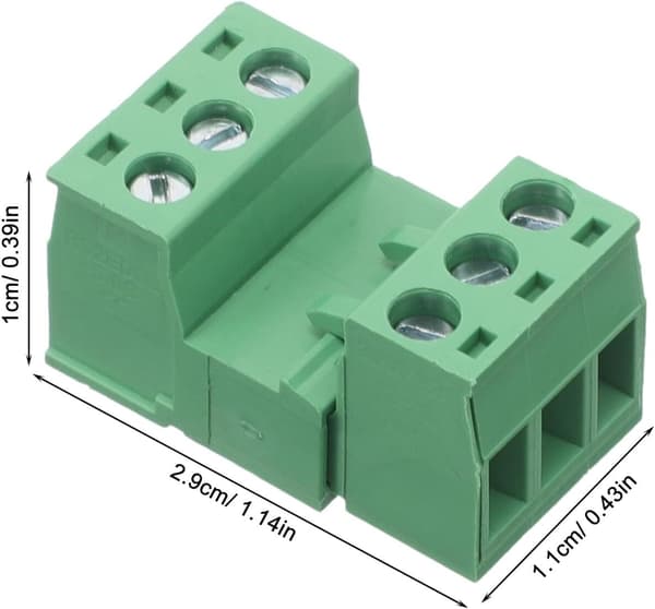 20st Plug-in Kopplingsplintar Lödfria PCB Snabbanslutning för Kabelterminal Elektrisk Distributionspanel