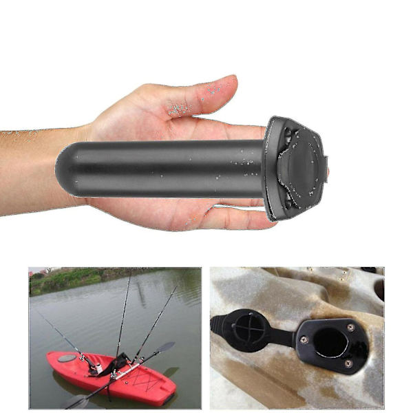 2 stk. Sorte Flush Mount Fiskegrebs Holder Kajakstang