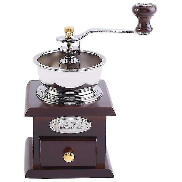 Retro Design Kaffekvern Håndkvern Treform