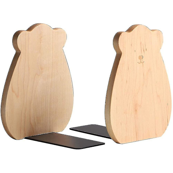 Kirjanpäätyt, puinen toimiston kirjanpäätyt, puinen taidekirjanpääty kirjanpidikkeelle, 5,1\" K x 3,2\" L x 4\" S (pyökki S)