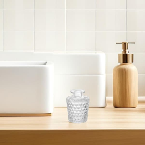 2 st glasflaskor för aromaterapi 100 ml och 150 ml tomma påfyllningsbara behållare för eteriska oljor