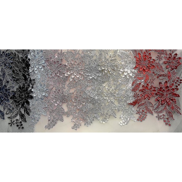 2 stk Bryllupsstrømper Sett Blonder Brudestrømpe Elastisk Blomsterstrømpe For Brud A-yuhao