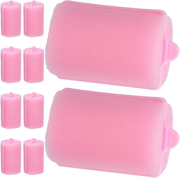 30 st Airy Bangs Curls Sponge Rollers för kvinnors hår, inga värmehårrullar för styling över natten, bekväma