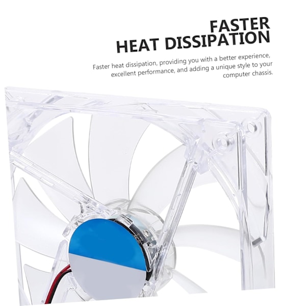 Effektiv Varmeafledning 12cm CPU Køleventilator LED Ventilator Radiator
