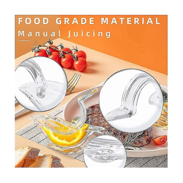 Citronpresser, Citronpresser, Akryl Citron Manuel Saftpresser, Fugl Citronpresser (6 stk)