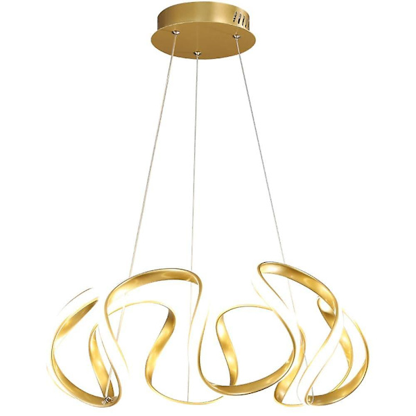 Led Pendellampe Loft 58cm Rustfrit Stål Lysekrone Metal