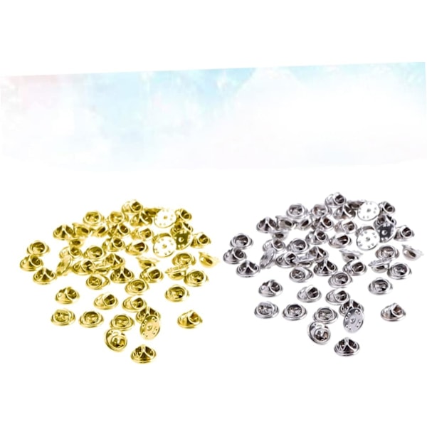 200 stk. Metall Sommerfugl Hatt Clutch Badge Clutches Pin Backs Erstatning