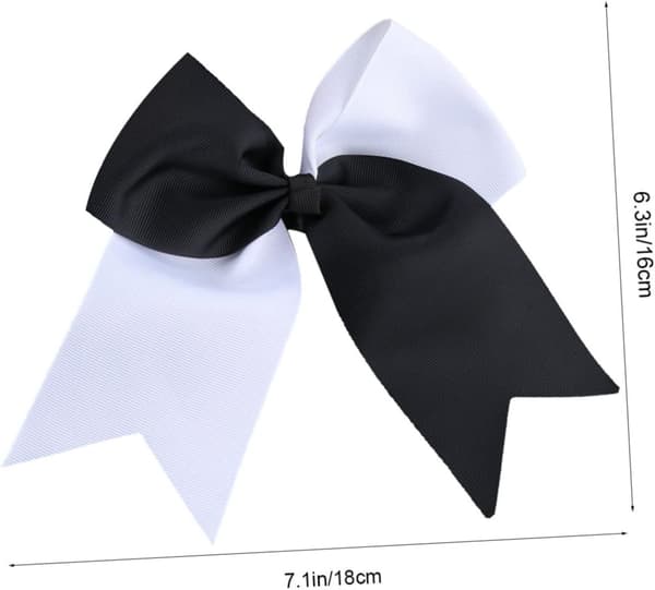 6st Dovetail Ribbon Hästsvanshållare Cheerleader Rosett Hårband Hårslips för flickor