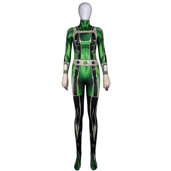 Academia Asui Tsuyu Kostyme Bodysuit Anime Jumpsuit Opp L