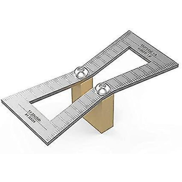 Dovetail-merkki puun liitosten mittaamiseen, Dovetail-ohjainasteikko työkalu